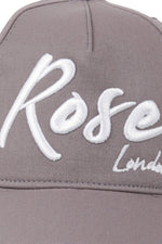 Grey 3D Script Cap - Rose London