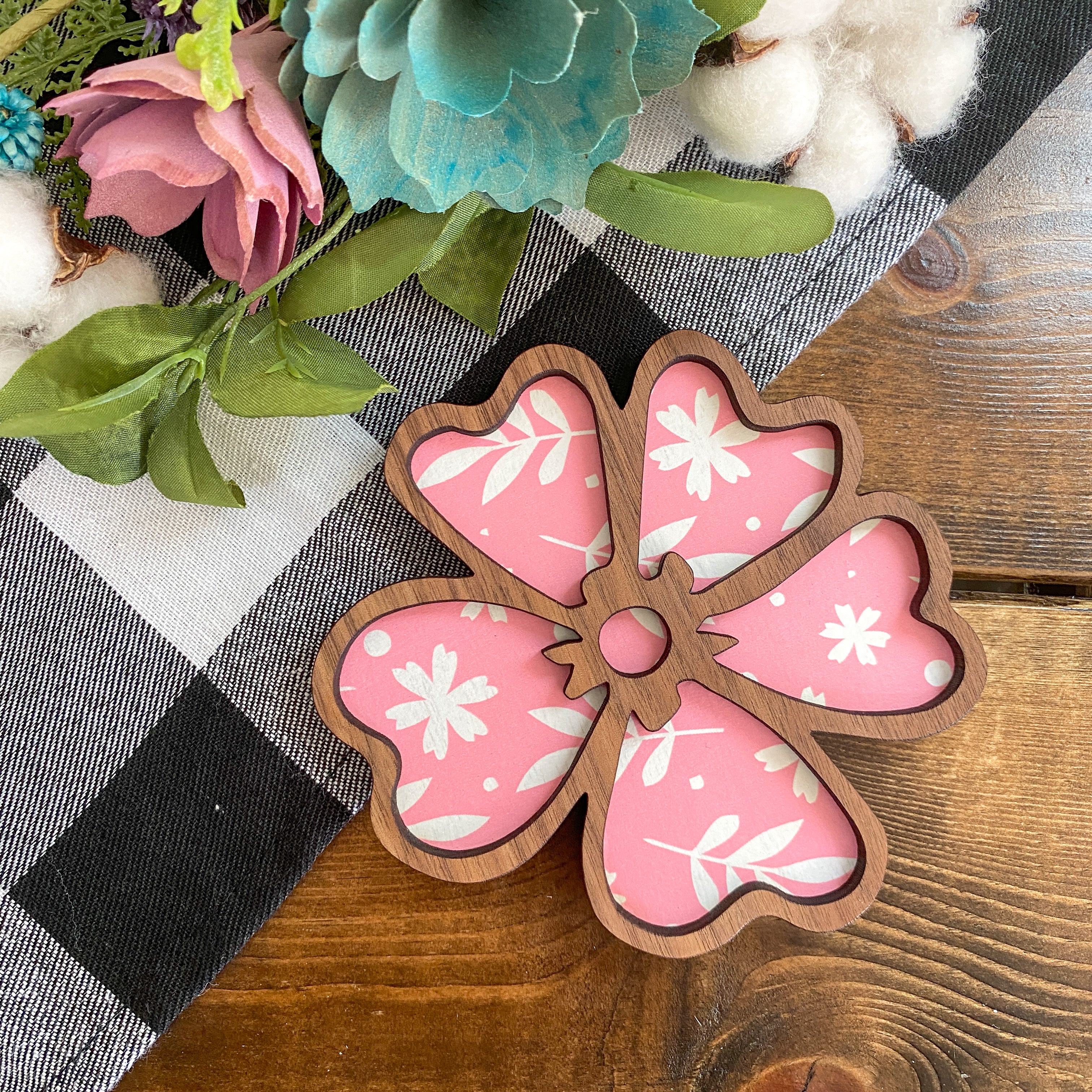 Hello Spring Flower #3 for Tiered Tray