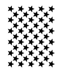 Stars 5 vinyl stencil – This way Customs