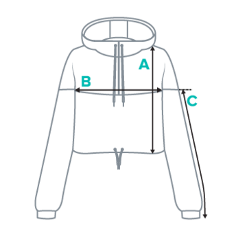 Cropped Windbreaker Measurement Guide