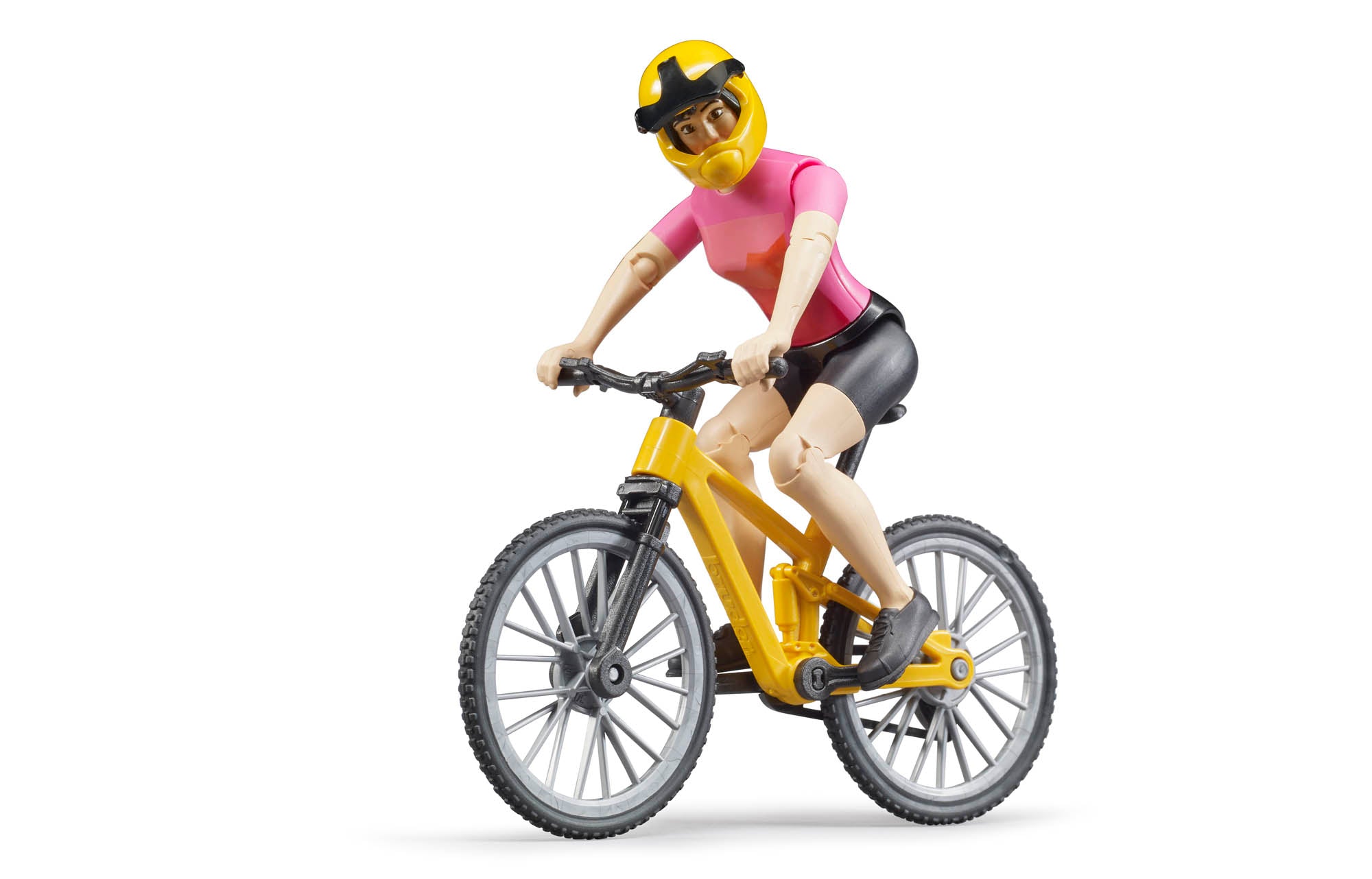 B63111 BRUDER MOUNTAIN BIKE AND CYCLIST - Brushwood Toys