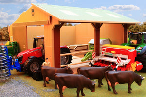 Bt9500 Large Scale Utility Shed With Free Bruder Figure! Authentic Farm Buildings (1:16 Scale)