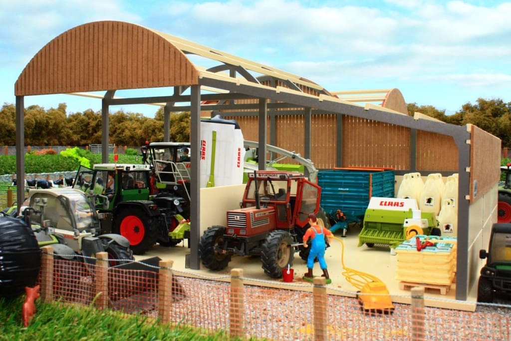 PB9A Pro Build Dutch Barn with Lean-to – Brushwood Toys
