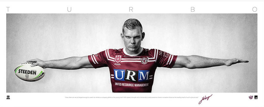 Tom Trbojevic ‘TURBO’ Manly Sea Eagles Mini Wings UNFRAMED – Wicked ...