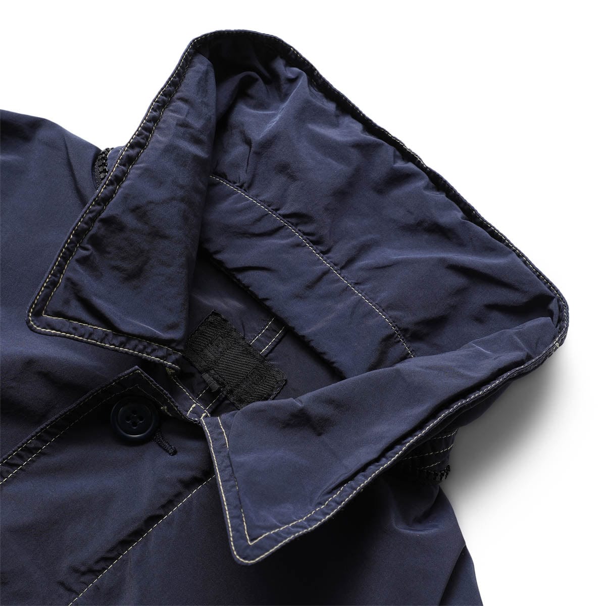 OVERDYE DETACH HOOD COAT NAVY | Bodega