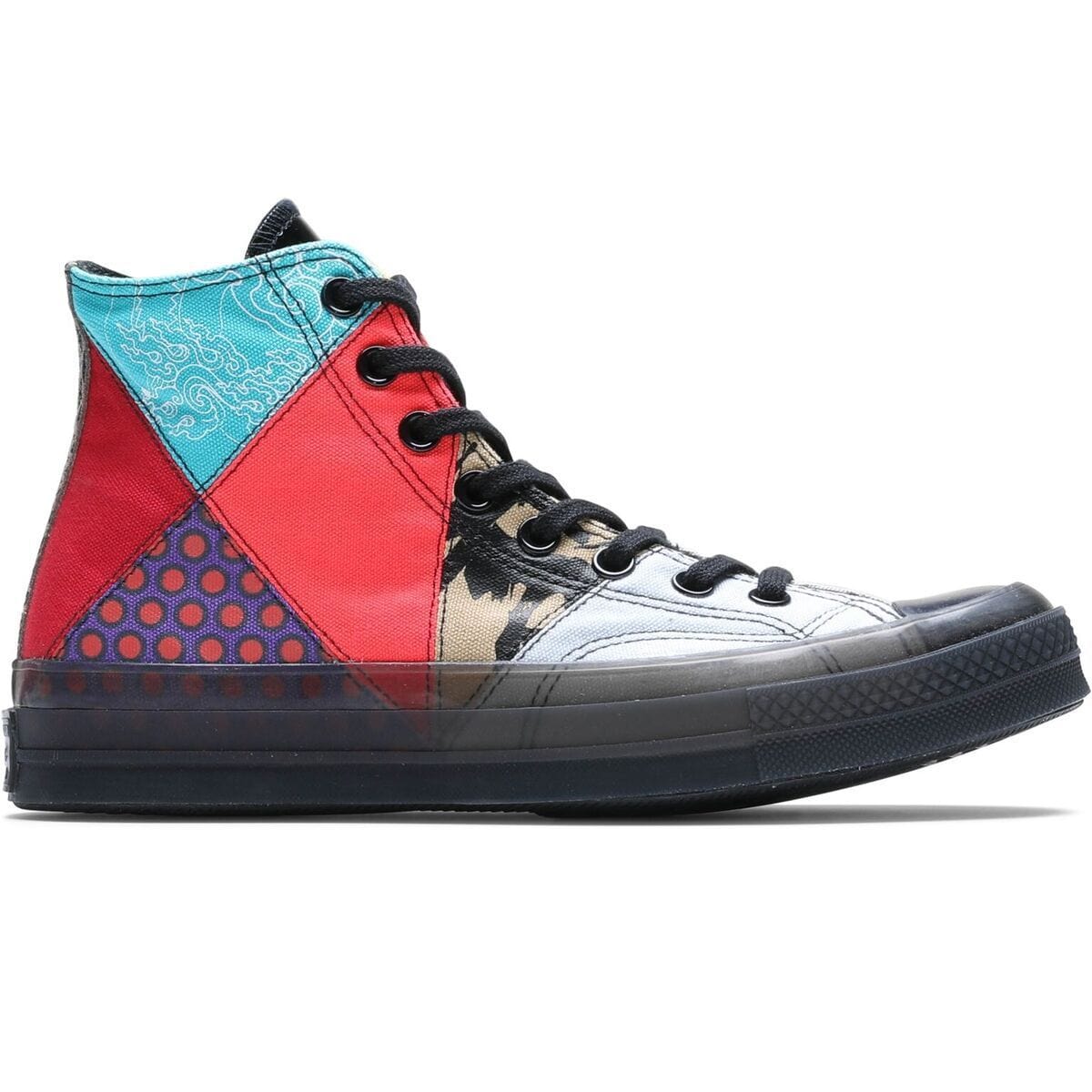 CHUCK 70S PATCHWORK HI (BRIGHT CRIMSON 