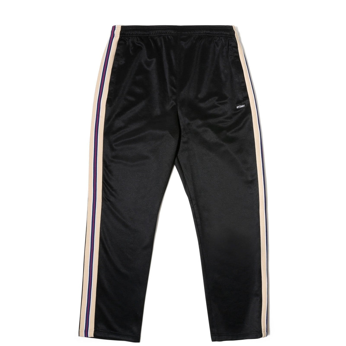 stussy textured rib track pant black