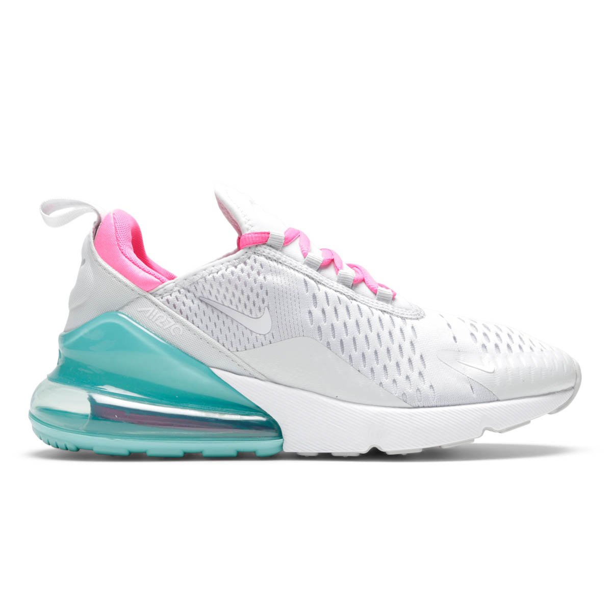 nike air max 270 white pink and green