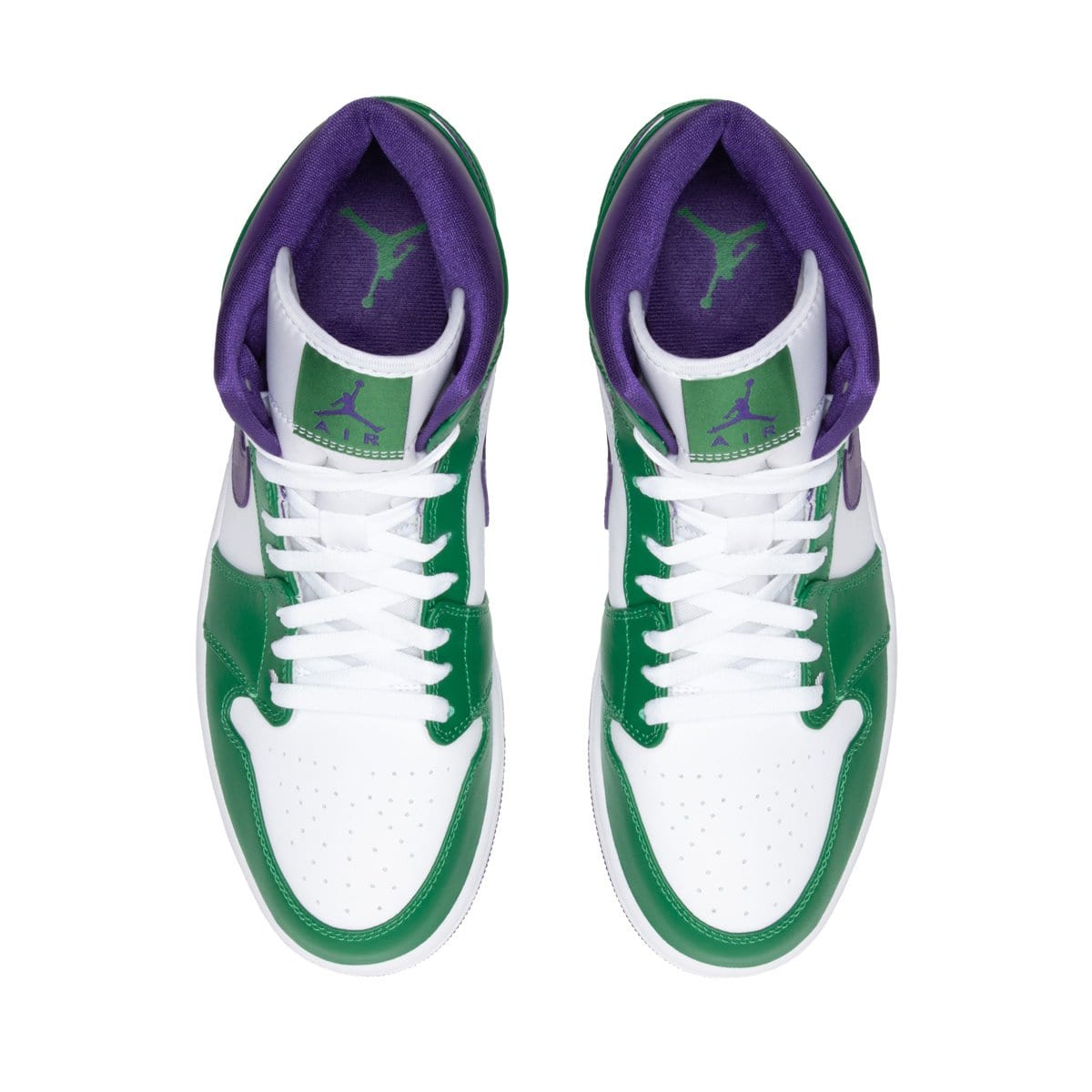 purple white green jordan 1