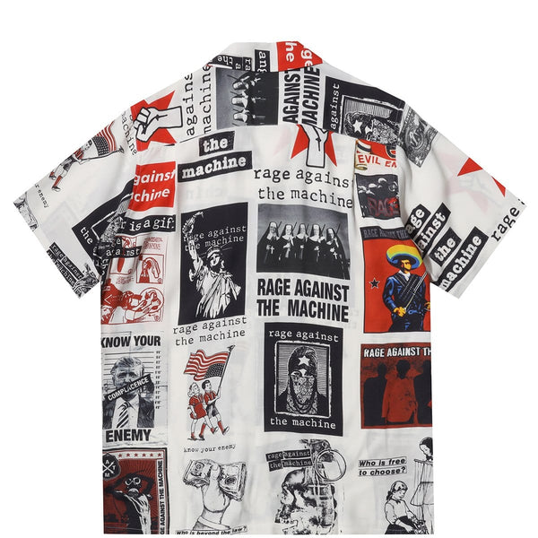 RATM / SS HAWAIIAN SHIRT White – Bodega