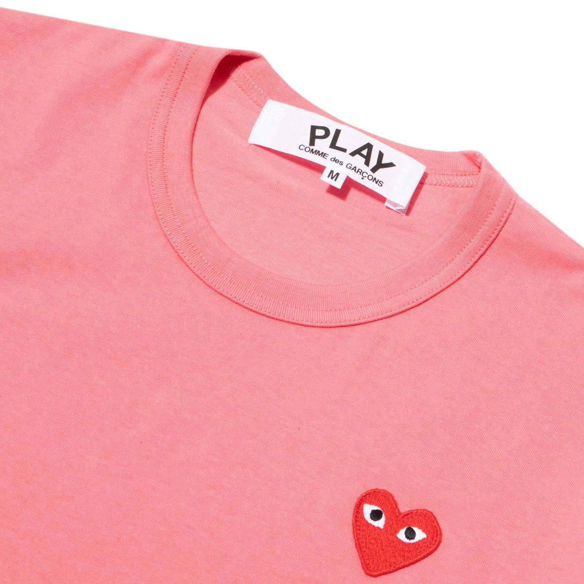 comme des garcons red play t shirt