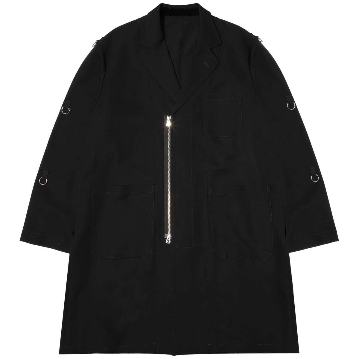 NOTCHED LAPEL DOCTOR JACKET Black