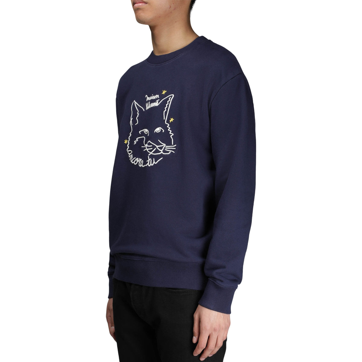 maison kitsune ancora tu sweatshirt