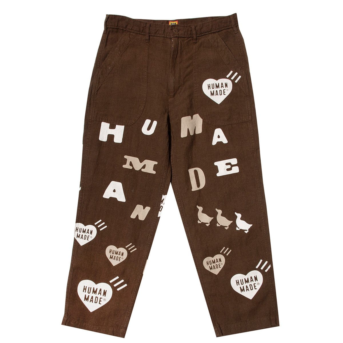 brown adidas pants