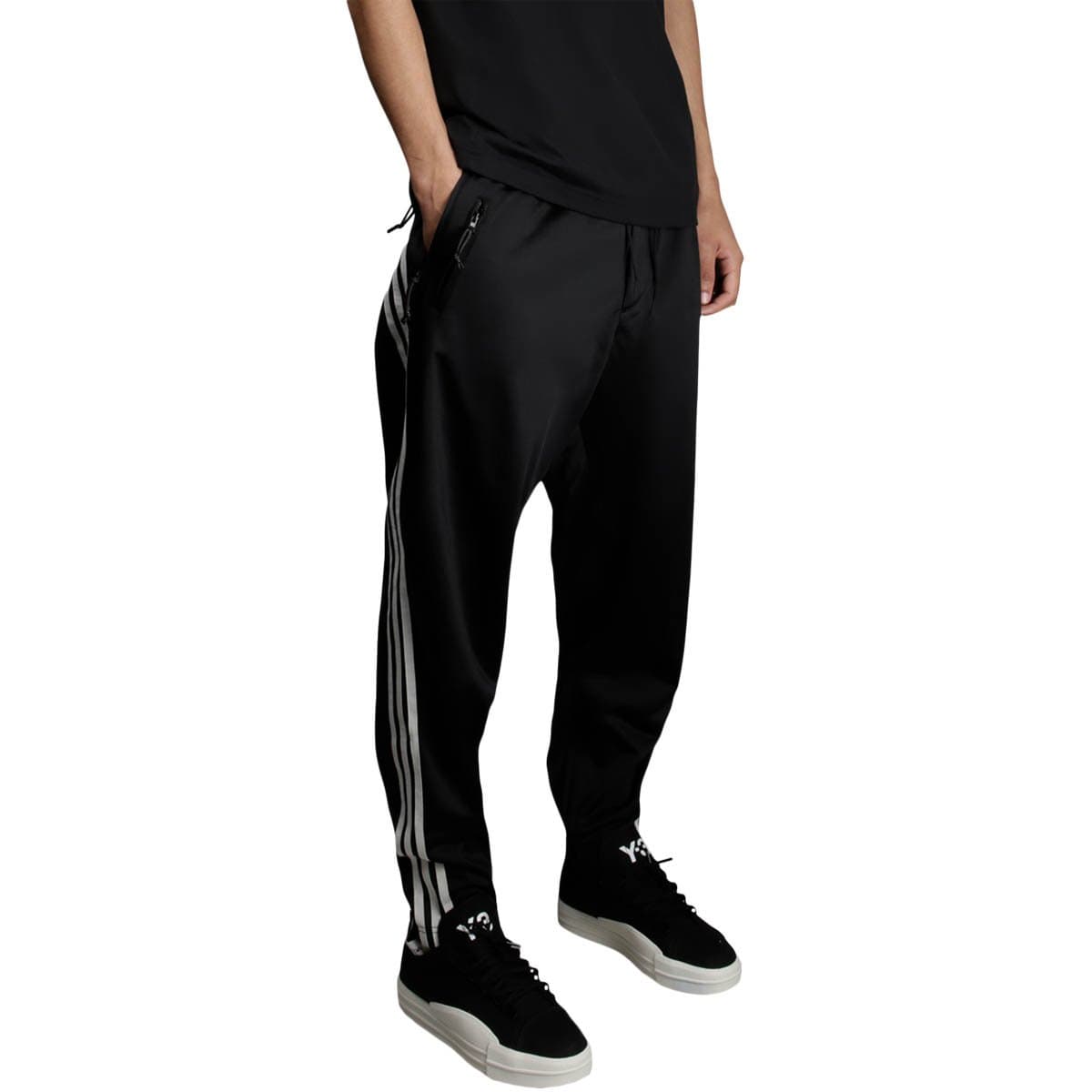 adidas track pants gold stripes