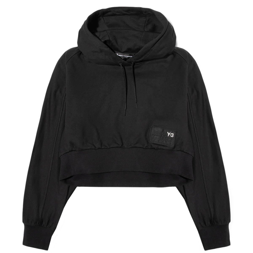 Y-3 STACKED BADGE FULL-ZIP HOODIE BLACK elc.or.jp