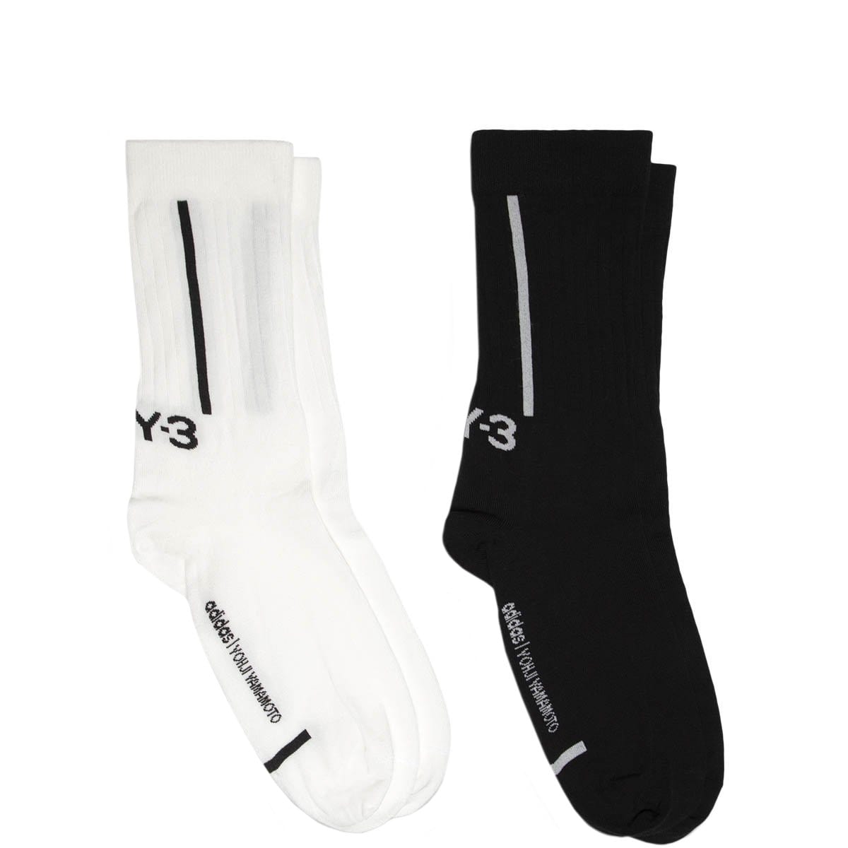 Y 3 2pp Crew Socks Black White - camisa adidas roblox