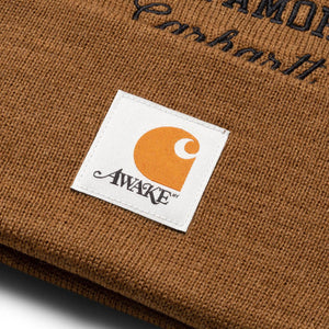 X CARHARTT WIP UN AMOR BEANIE HAMILTON BROWN | GmarShops