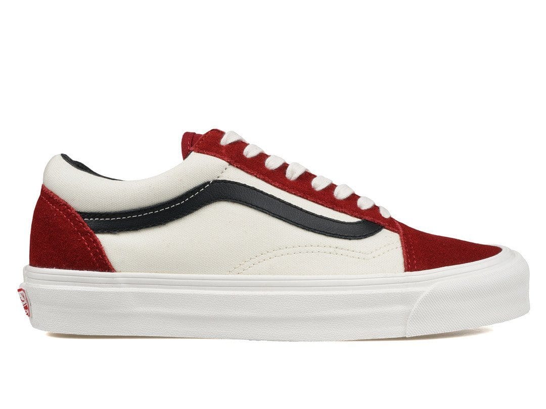 vans vault red dahlia slip on