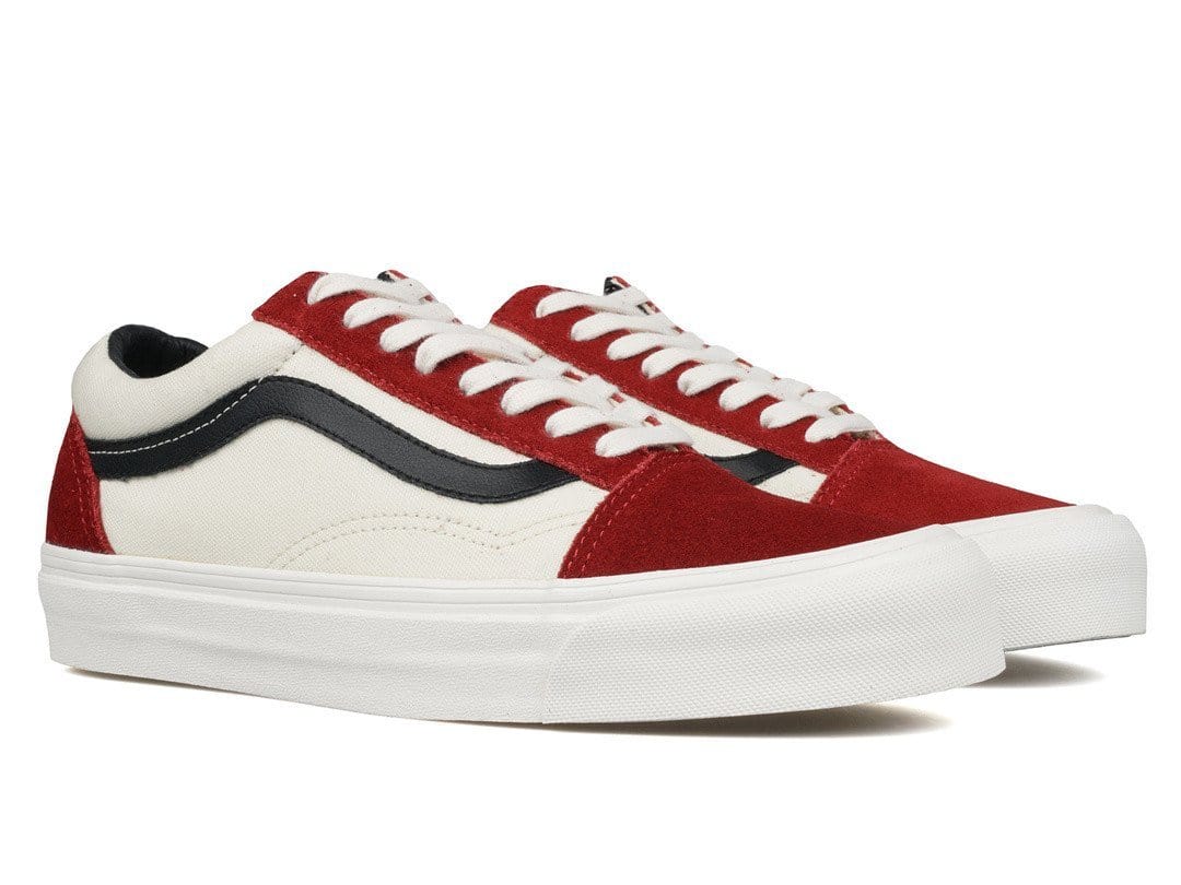 vans vault red dahlia slip on