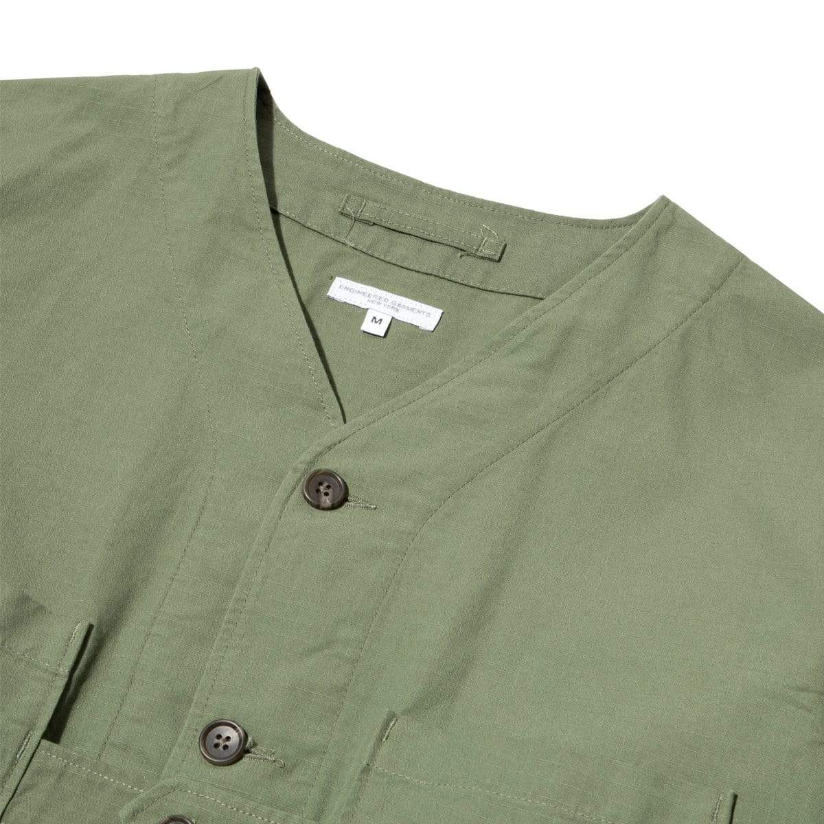 CARDIGAN JACKET Olive Cotton Ripstop – Bodega