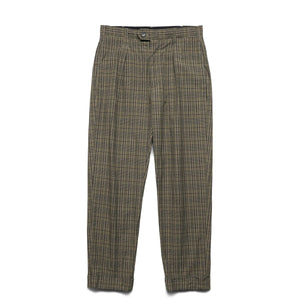 CARLYLE PANT Olive/Brown Check | Bodega – Bodega Store