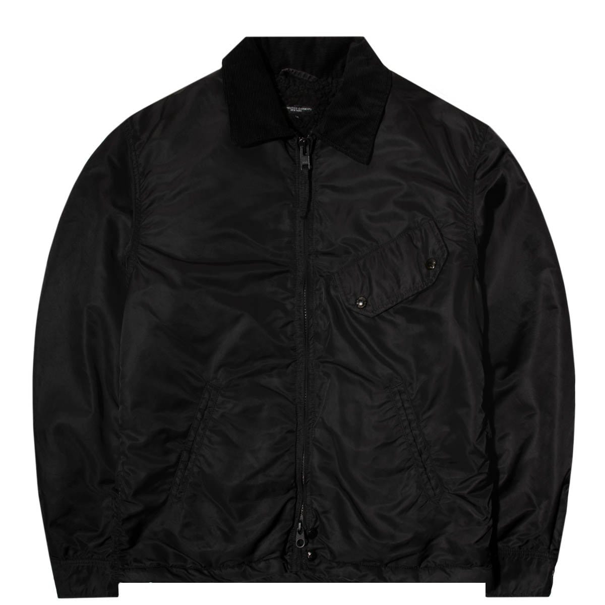 DRIVER JACKET Black Flight Satin