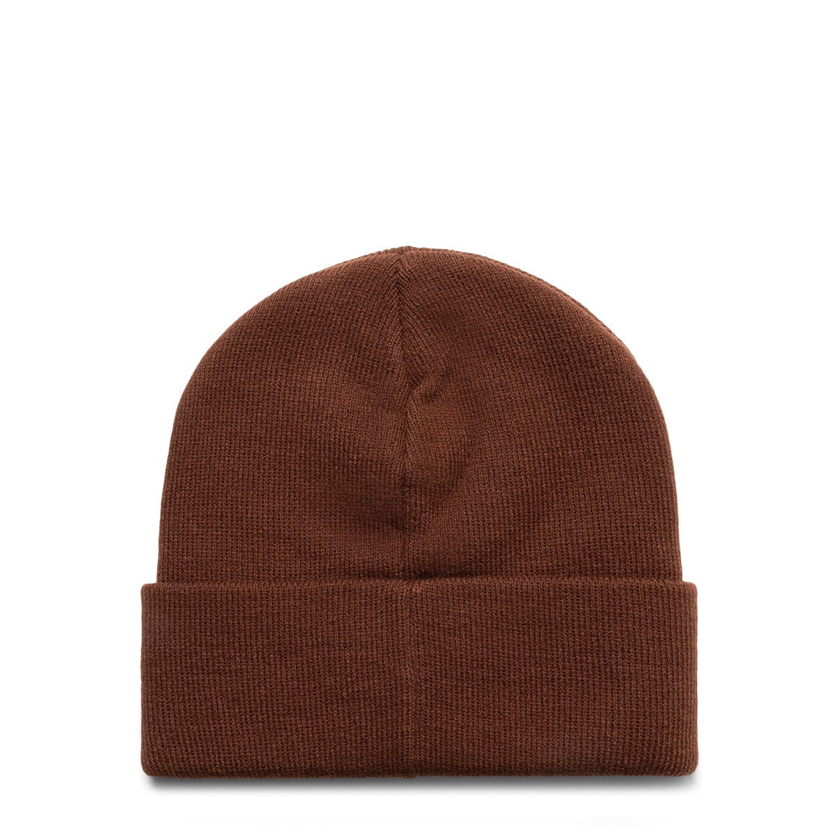 RUNNING LOGO CUFF BEANIE BROWN | GmarShops | leather knee-length