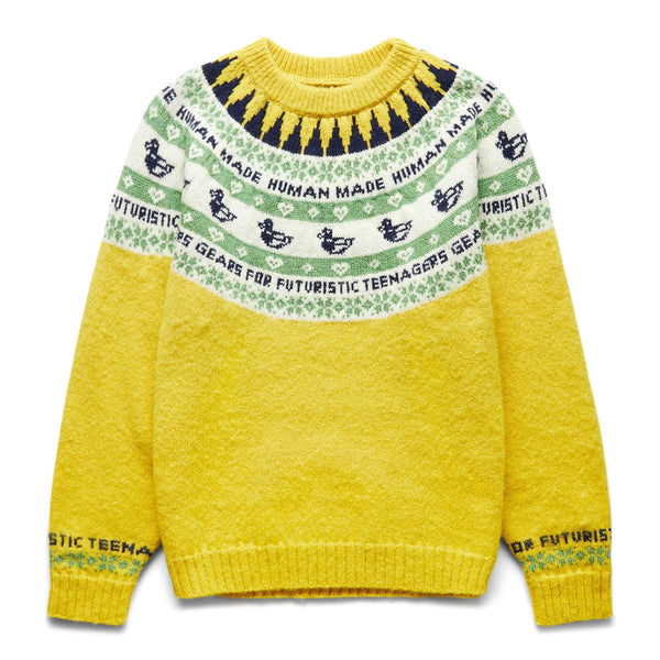 HUMAN MADE DUCK JACQUARD KNIT SWEATER | angeloawards.com