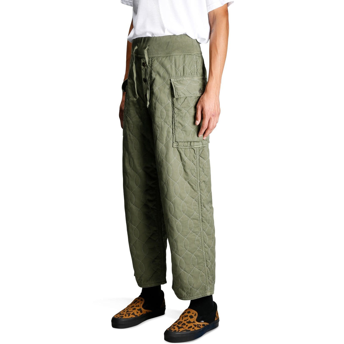 quilted cargo pants