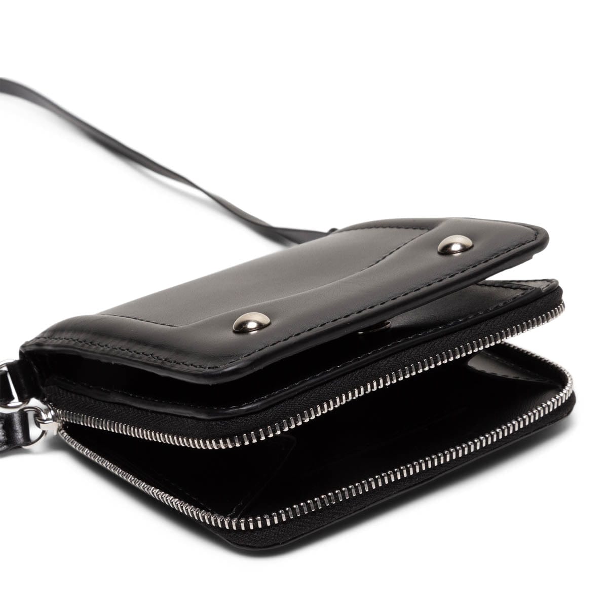 RANSEL SQUARE ZIP WALLET BLACK | Bodega