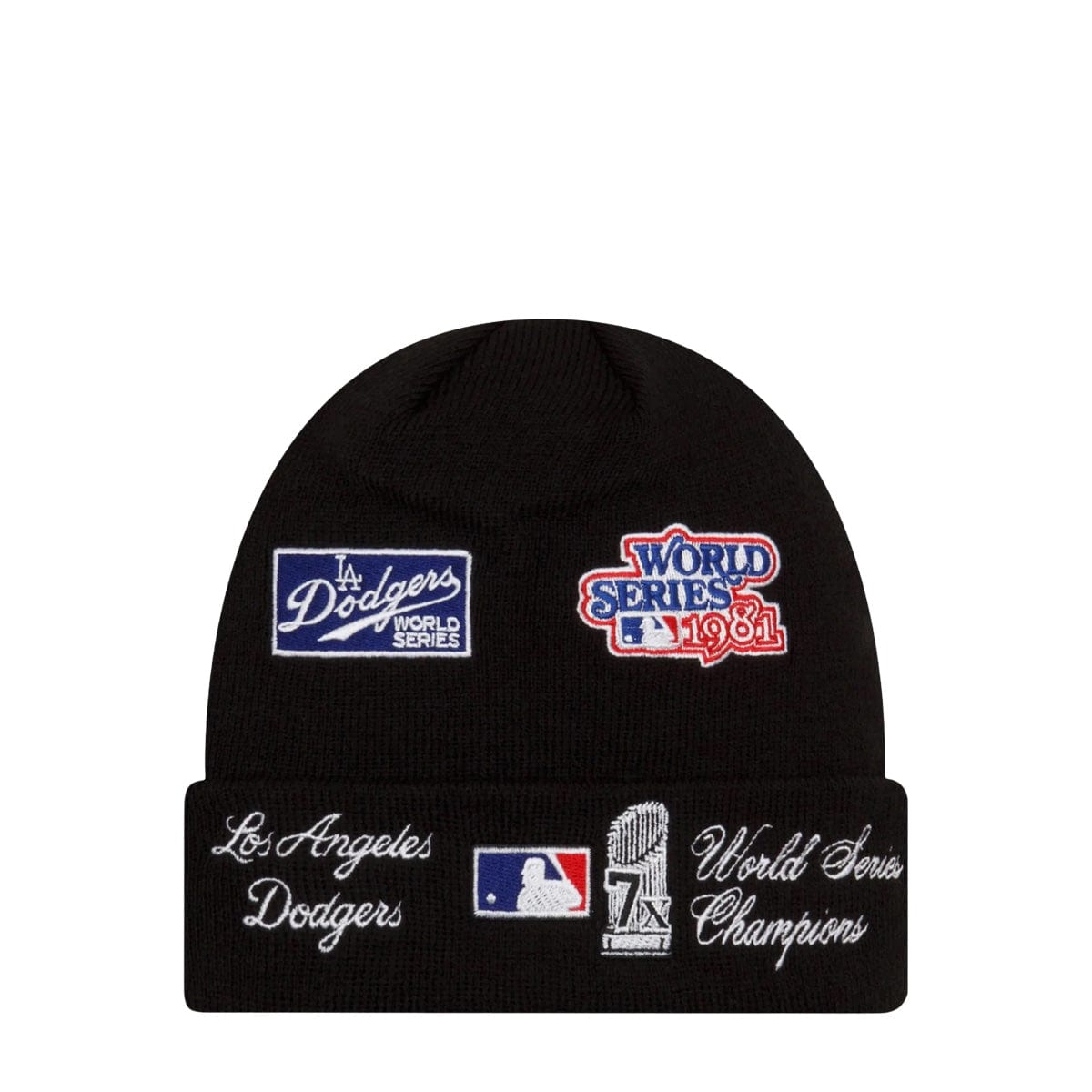 dodgers championship beanie