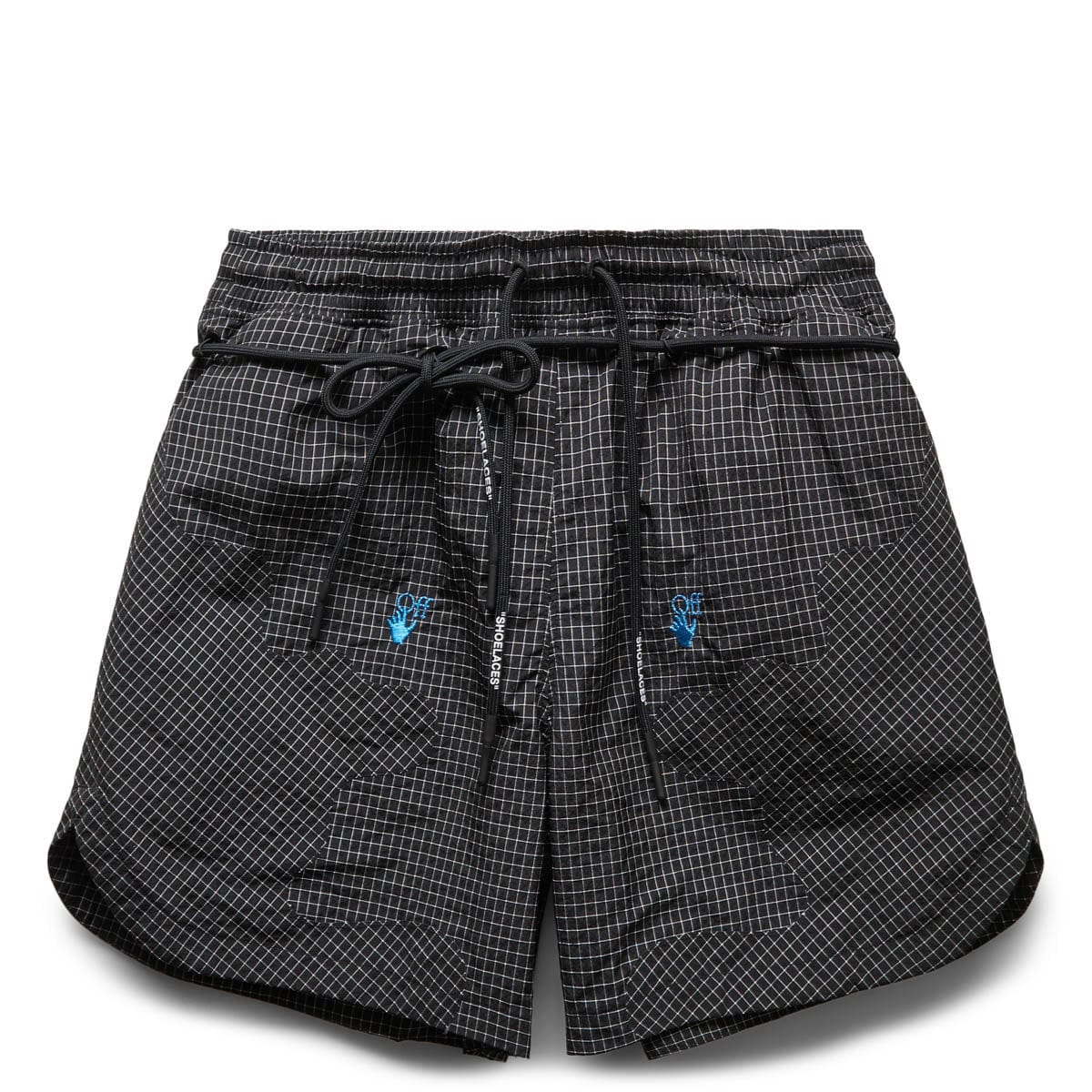 X OFF WHITE WOVEN SHORTS