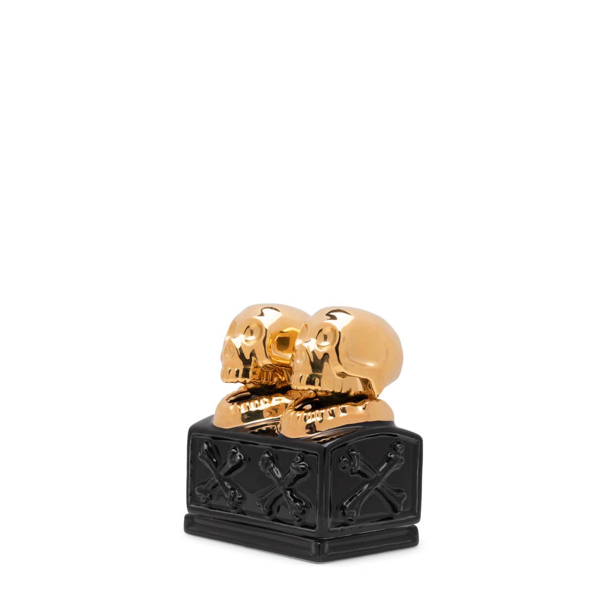 DUALSKULL INCENSE CHAMBER BLACK/GOLD | Bodega