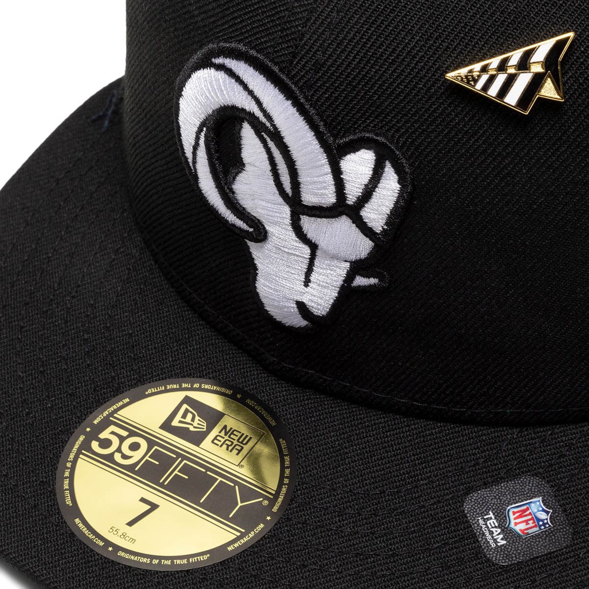 Paper Planes x Los Angeles Rams 59FIFTY Fitted Hat Black / 7 3/8