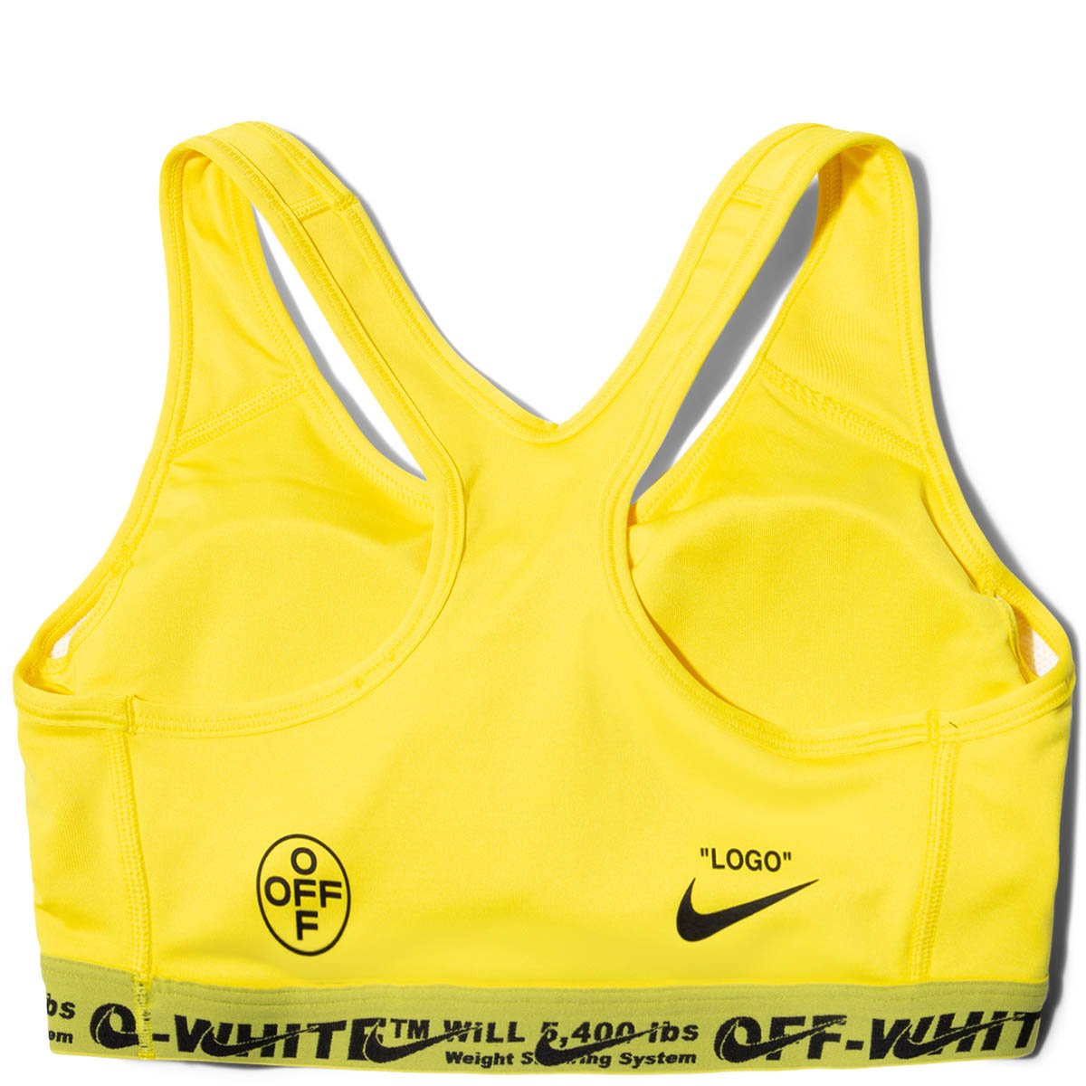 off white yellow bra