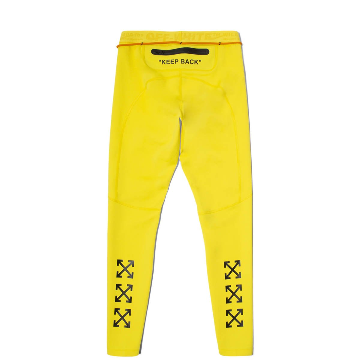 off white x nike yellow leggings