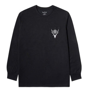 LS ROUND POCKET TEE Black – GmarShops Store