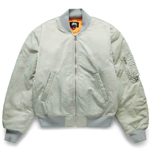 DYED NYLON BOMBER JACKET STONE | Bodega