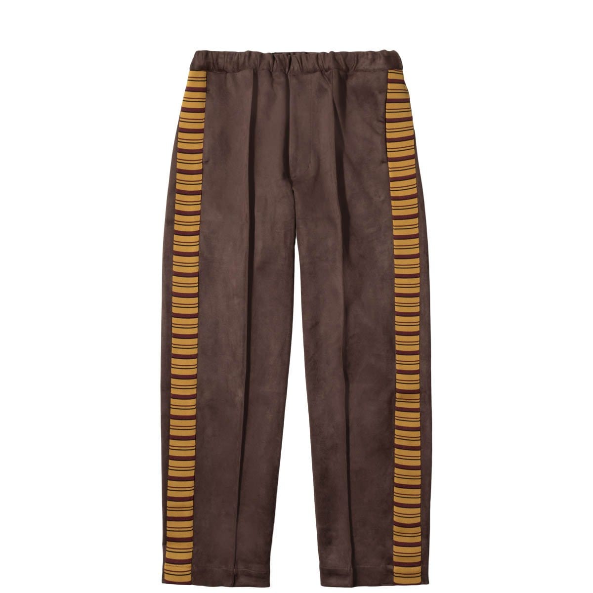 SYNTHETIC SUEDE TRACK PANTS Brown