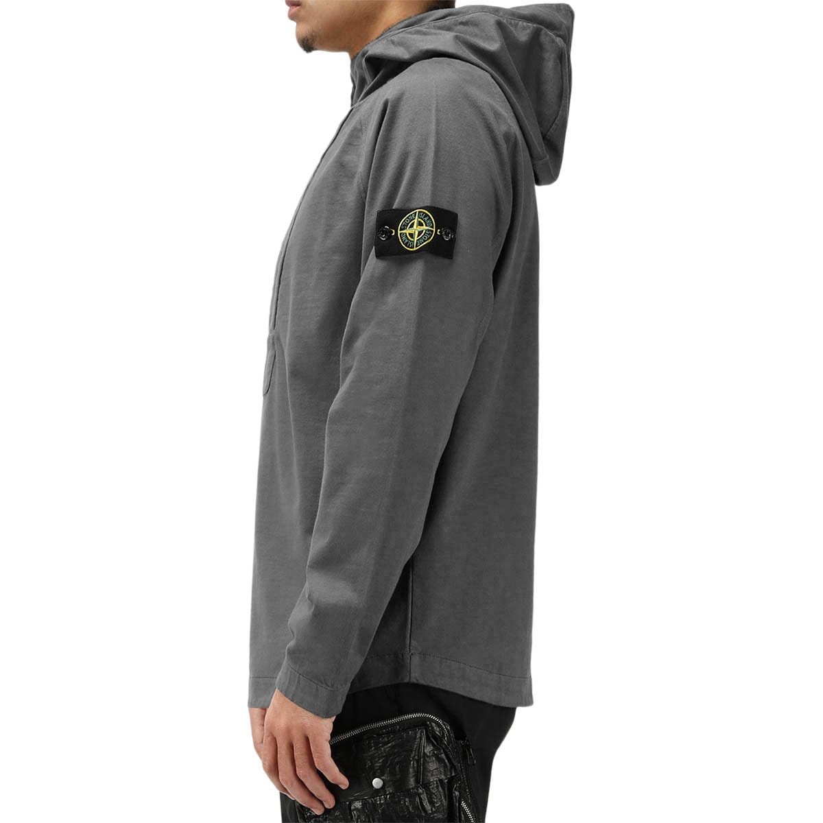 quarter zip hooded sweatshirt