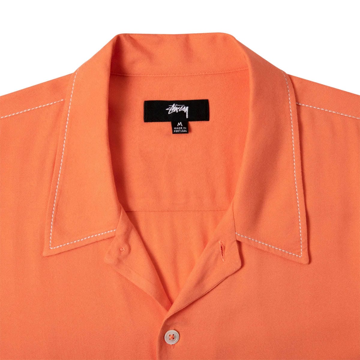 CONTRAST PICK STITCHED SHIRT PEACH | Bodega