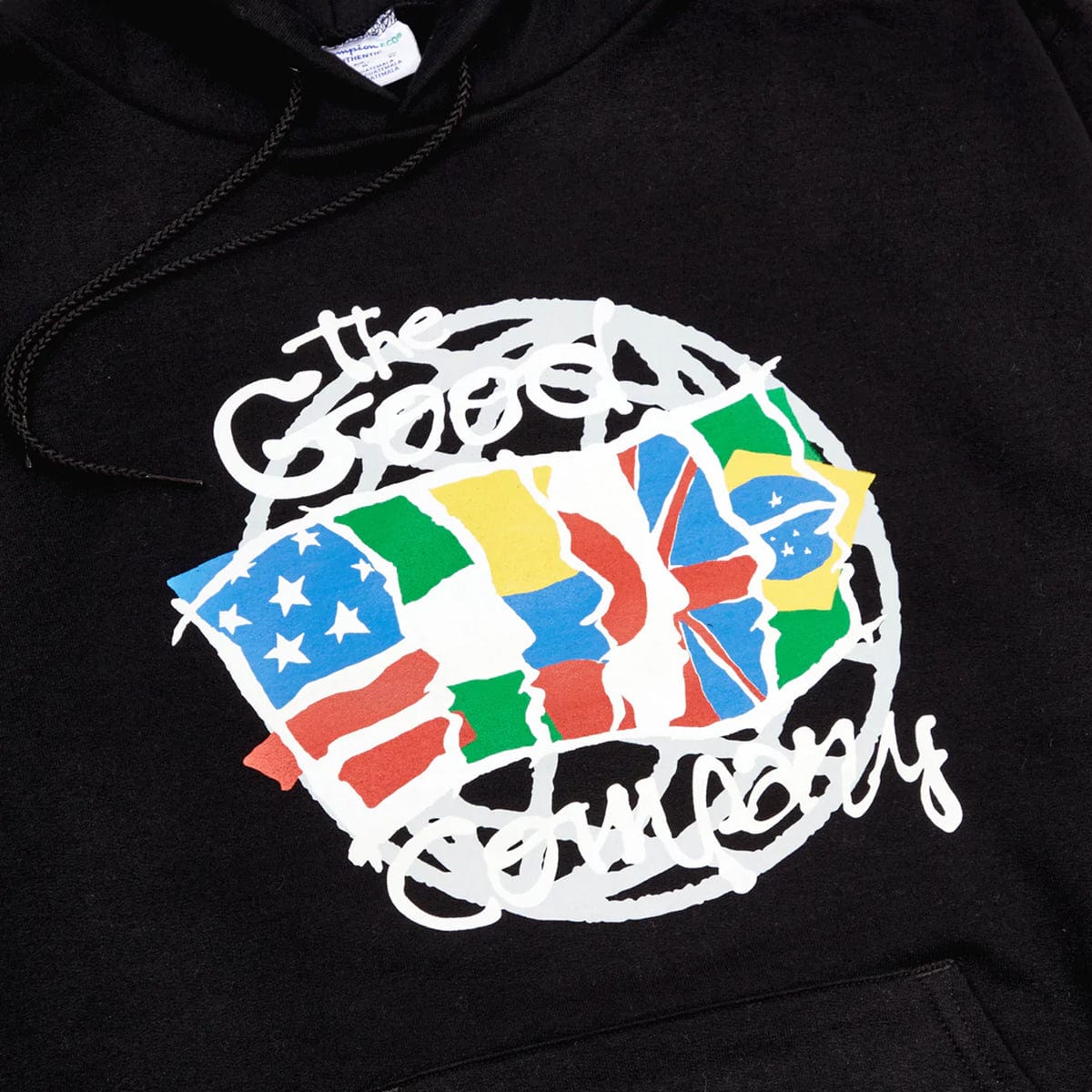 GOOD WORLD HOODIE BLACK Planks Down Day 1 zip pullover yellow |