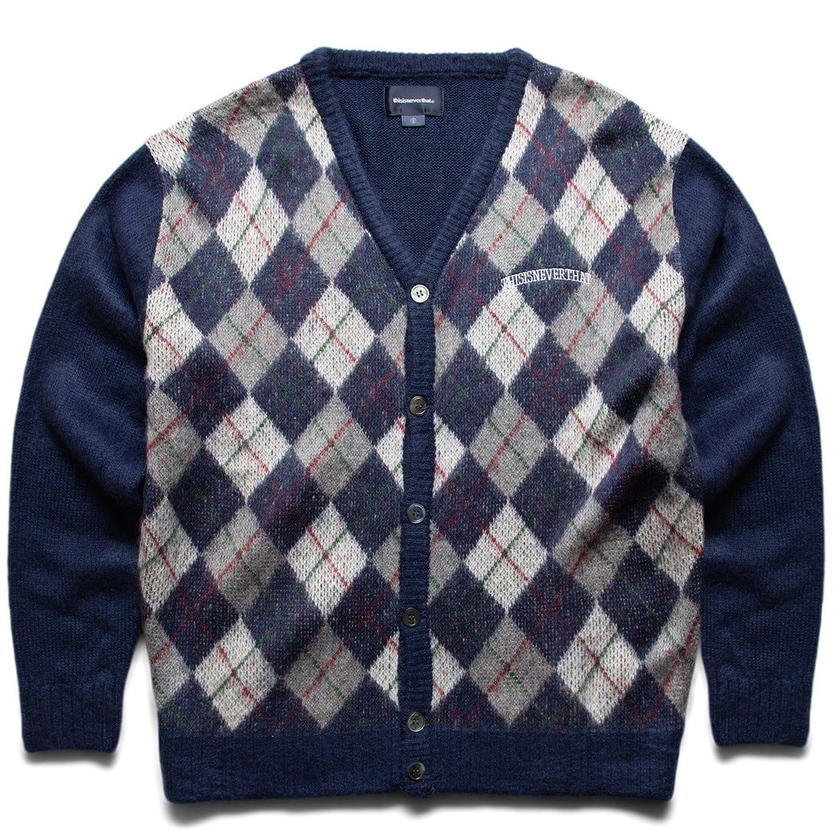 supreme argyle cardigan