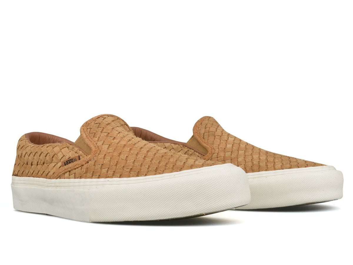 vans basket weave slip on