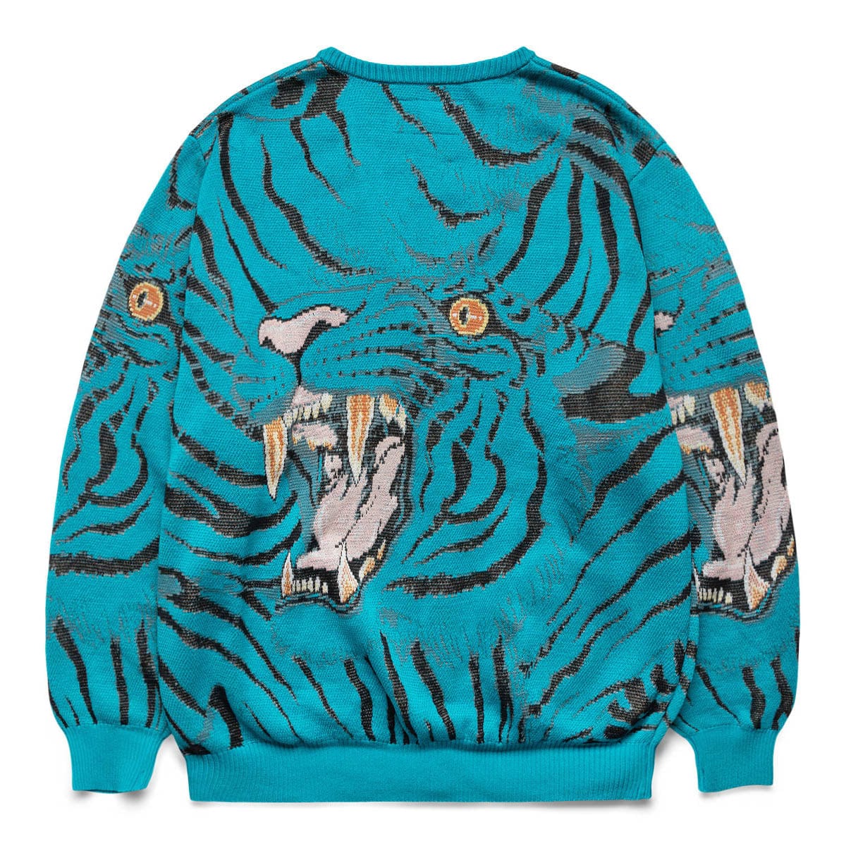 X TIM LEHI JACQUARD CARDIGAN (TYPE-1) TURQUOISE | Bodega