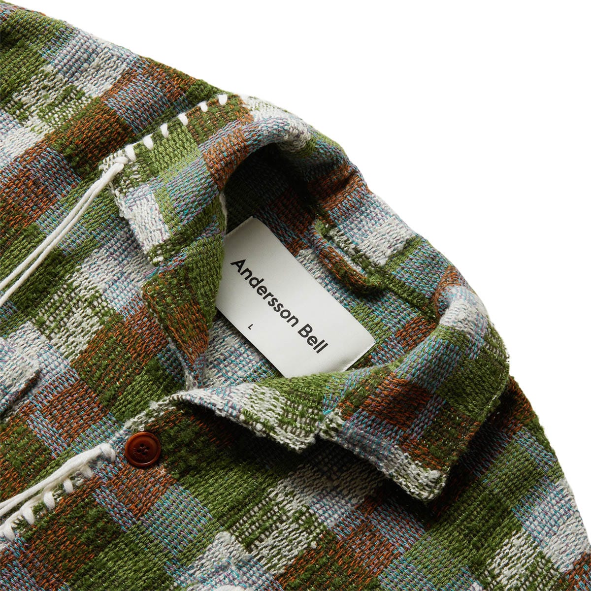 KENLEY CHECK OPEN COLLAR SHIRT GREEN | Bodega