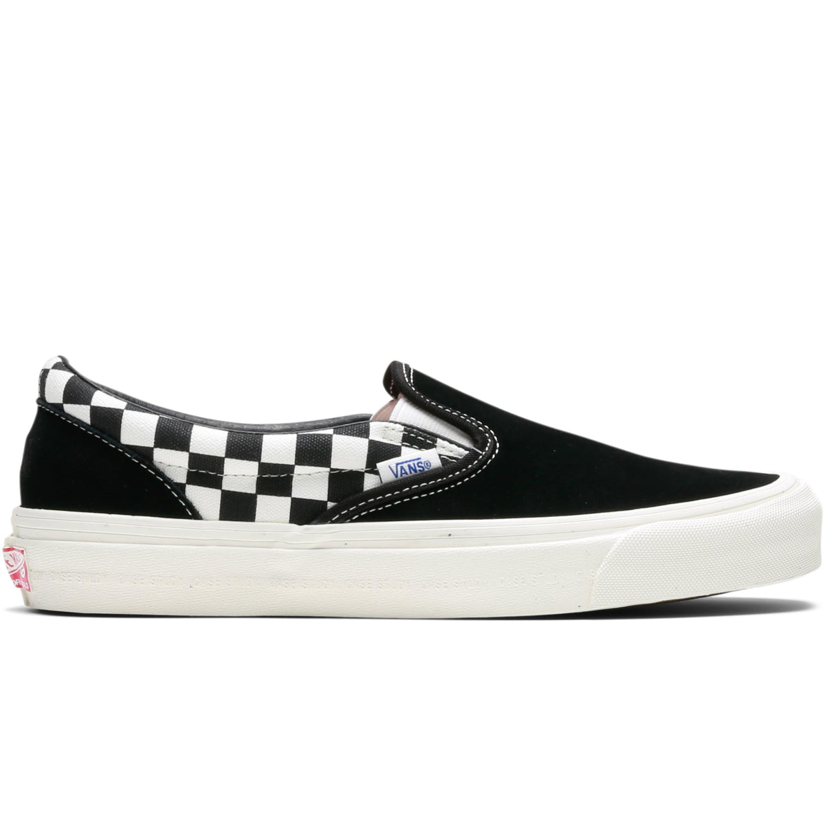 vans slip on sidewall checkerboard