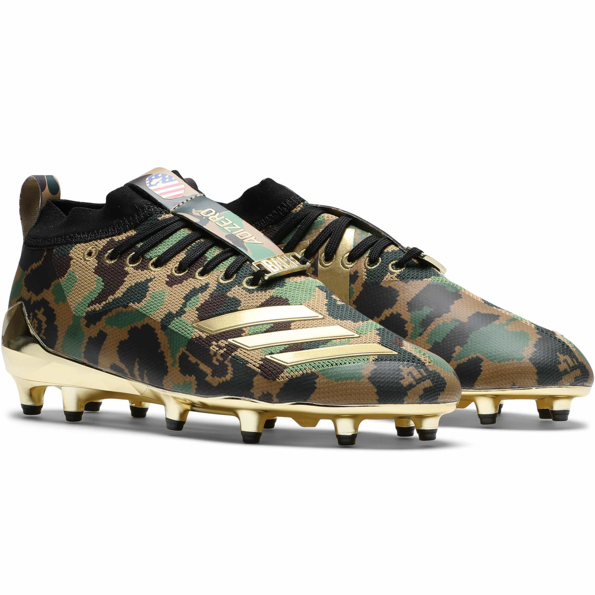 x BAPE ADIZERO 8.0 CLEATS Green Camo 