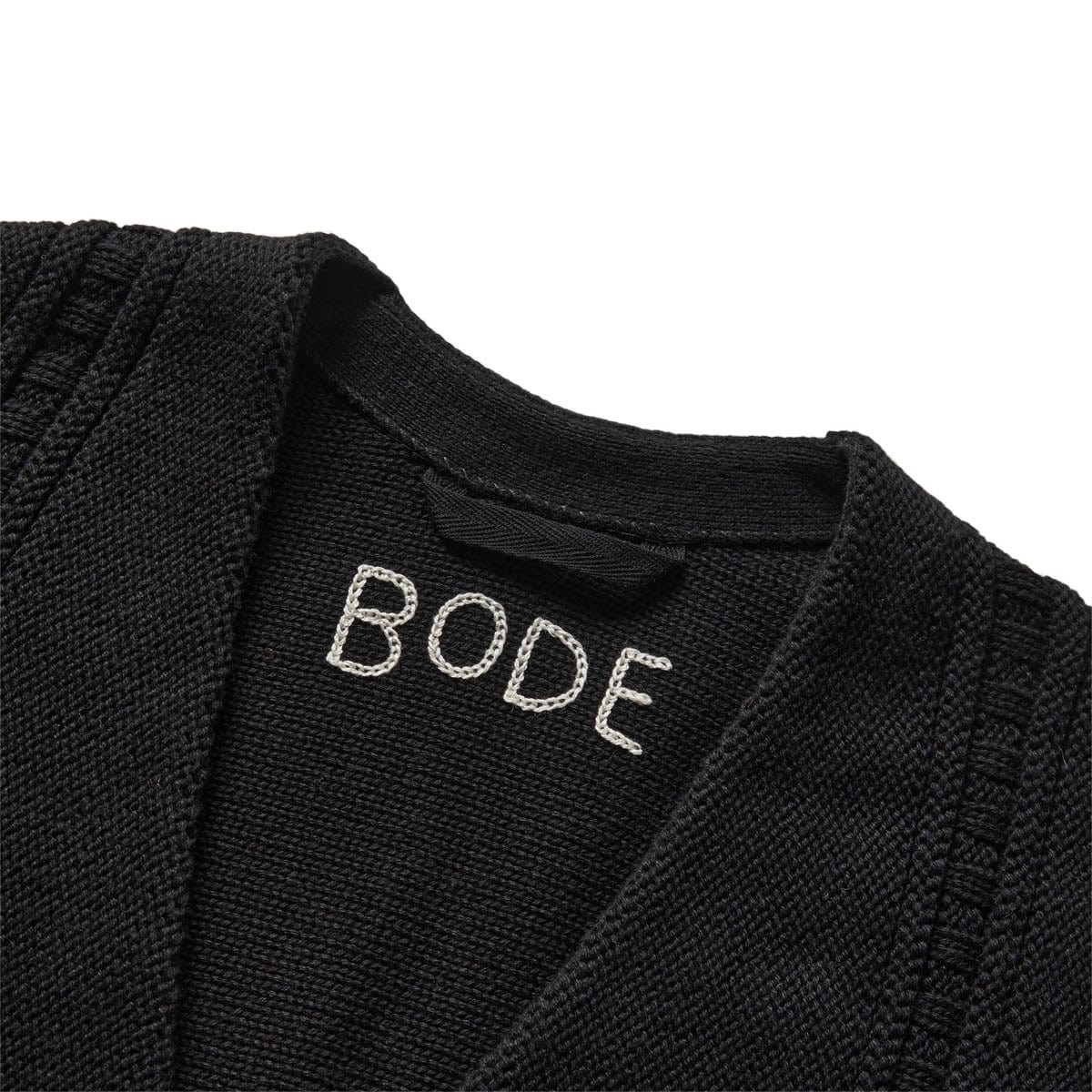 DOUBLE BREASTED CARDIGAN BLACK | Bodega